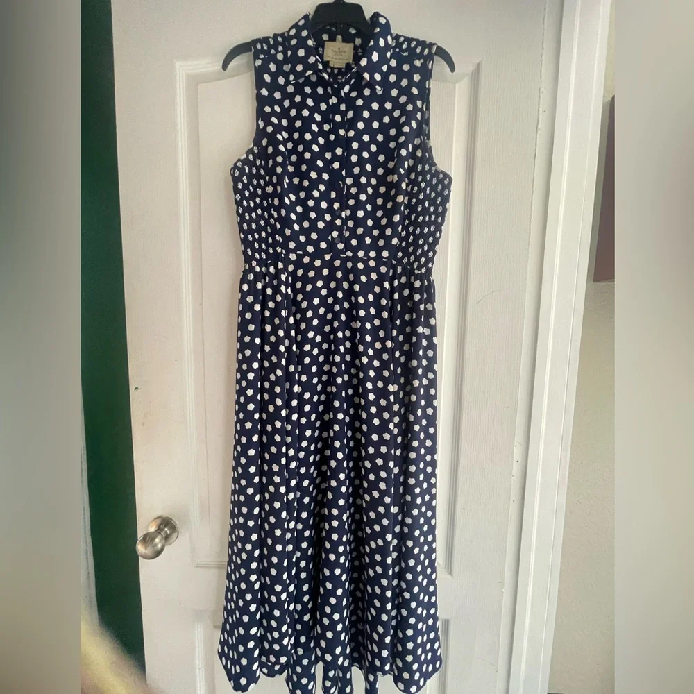 Kate Spade Cloud Midi Dress-great condition-Size 10 - Picture 3 of 6